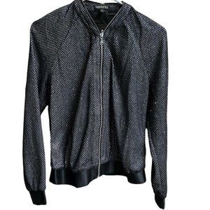Express Sparkle Cropped Jacket